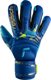 Reusch Attrakt Aqua Windproof Ortho-Tec 5370458 4433 blue gold front